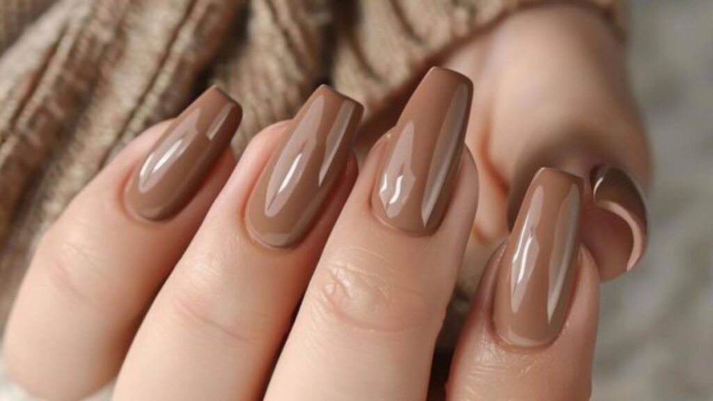 Light brown nails